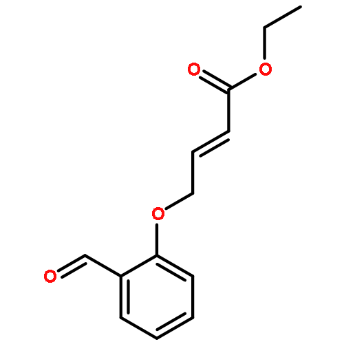 2-BUTENOIC ACID, 4-(2-FORMYLPHENOXY)-, ETHYL ESTER