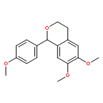 1H-2-Benzopyran, 3,4-dihydro-6,7-dimethoxy-1-(4-methoxyphenyl)-