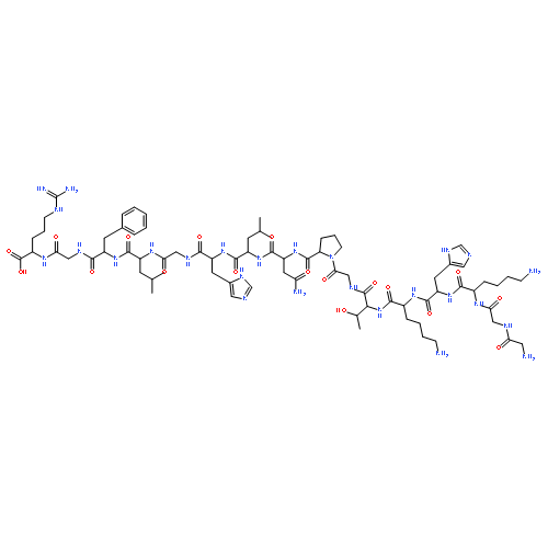 L-Arginine,glycylglycyl-L-lysyl-L-histidyl-L-lysyl-L-threonylglycyl-L-prolyl-L-asparaginyl-L-leucyl-L-histidylglycyl-L-leucyl-L-phenylalanylglycyl-