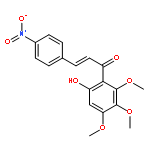 2-Propen-1-one,1-(6-hydroxy-2,3,4-trimethoxyphenyl)-3-(4-nitrophenyl)-, (2E)-