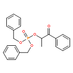 Phosphoric acid, 1-methyl-2-oxo-2-phenylethyl bis(phenylmethyl) ester