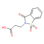 3-(1,1-Dioxido-3-oxobenzo[d]isothiazol-2(3H)-yl)propanoic acid