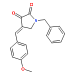 2,3-Pyrrolidinedione, 4-[(4-methoxyphenyl)methylene]-1-(phenylmethyl)-