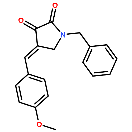 2,3-Pyrrolidinedione, 4-[(4-methoxyphenyl)methylene]-1-(phenylmethyl)-