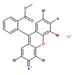 Xanthylium,3,6-diamino-2,4,5,7-tetrabromo-9-[2-(methoxycarbonyl)phenyl]-, chloride (1:1)