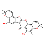 3H,7H,11H-PYRANO[2,3-H]PYRANO[2',3':6,7]BENZOFURO[2,3-B][1]BENZOPYRAN-7-ONE, 5,8-DIHYDROXY-3,3,9,11,11-PENTAMETHYL-