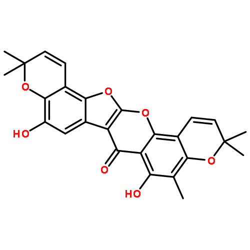 3H,7H,11H-PYRANO[2,3-H]PYRANO[2',3':6,7]BENZOFURO[2,3-B][1]BENZOPYRAN-7-ONE, 5,8-DIHYDROXY-3,3,9,11,11-PENTAMETHYL-