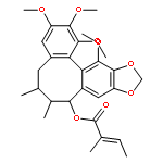 (6S,7S,8R)-1,2,3,13-Tetramethoxy-6,7-dimethyl-5,6,7,8-tetrahydrob enzo[3',4']cycloocta[1',2':4,5]benzo[1,2-d][1,3]dioxol-8-yl (2Z)- 2-methyl-2-butenoate
