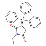 2,5-PYRROLIDINEDIONE, 1-ETHYL-3-(TRIPHENYLPHOSPHORANYLIDENE)-