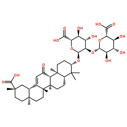 (3beta,18alpha)-30-hydroxy-11,30-dioxoolean-12-en-3-yl 2-O-beta-D-glucopyranuronosyl-alpha-D-glucopyranosiduronic acid