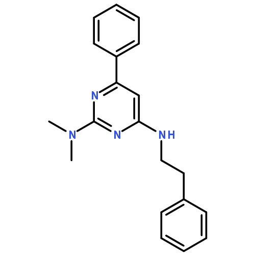 2,4-PYRIMIDINEDIAMINE, N2,N2-DIMETHYL-6-PHENYL-N4-(2-PHENYLETHYL)-