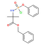 Alanine, N-(chlorophenoxyphosphinyl)-2-methyl-, phenylmethyl ester