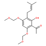 Ethanone,1-[2-hydroxy-4,6-bis(methoxymethoxy)-3-(3-methyl-2-butenyl)phenyl]-