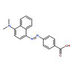 Benzoic acid, 4-[[4-(dimethylamino)-1-naphthalenyl]azo]-