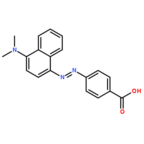 Benzoic acid, 4-[[4-(dimethylamino)-1-naphthalenyl]azo]-