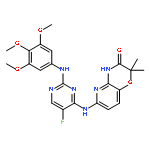 6-[5-Fluoro-2-(3,4,5-trimethoxyphenylamino)pyrimidin-4-ylamino]-2,2-dimethyl-4H-pyrido[3,2-b][1,4]oxazin-3-one