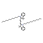 3H-Indolium,1-dodecyl-2-[3-(1-dodecyl-1,3-dihydro-3,3-dimethyl-2H-indol-2-ylidene)-1-propenyl]-3,3-dimethyl-