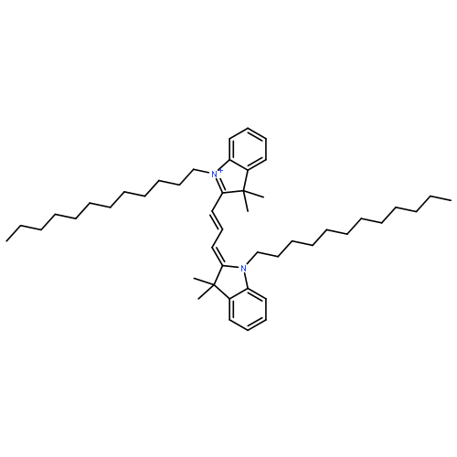 3H-Indolium,1-dodecyl-2-[3-(1-dodecyl-1,3-dihydro-3,3-dimethyl-2H-indol-2-ylidene)-1-propenyl]-3,3-dimethyl-