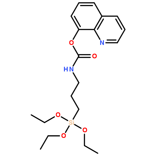 CARBAMIC ACID, [3-(TRIETHOXYSILYL)PROPYL]-, 8-QUINOLINYL ESTER