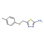 5-((p-Tolyloxy)methyl)-1,3,4-thiadiazol-2-amine