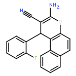 1H-Naphtho[2,1-b]pyran-2-carbonitrile, 3-amino-1-(2-fluorophenyl)-