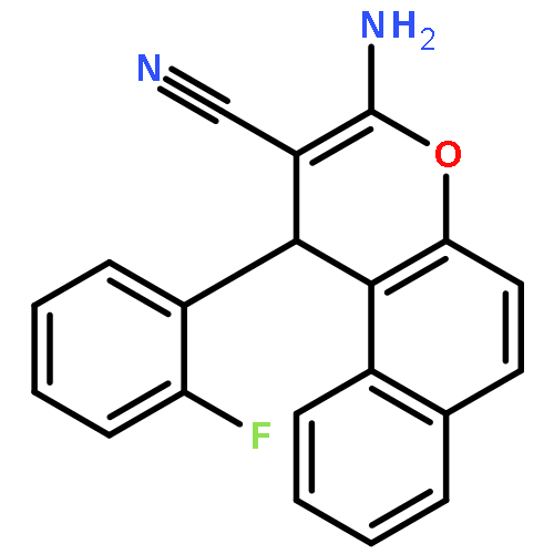 1H-Naphtho[2,1-b]pyran-2-carbonitrile, 3-amino-1-(2-fluorophenyl)-