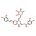 b-D-Glucopyranoside,2-(3,4-dihydroxyphenyl)-2-hydroxyethyl 6-O-(6-deoxy-a-L-mannopyranosyl)-,4-[(2E)-3-(3,4-dihydroxyphenyl)-2-propenoate]