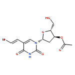 Uridine, 5-[(1E)-2-bromoethenyl]-2'-deoxy-, 3'-acetate