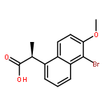 2-Naphthaleneaceticacid, 5-bromo-6-methoxy-a-methyl-, (aS)-