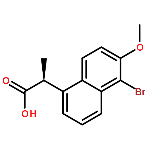 2-Naphthaleneaceticacid, 5-bromo-6-methoxy-a-methyl-, (aS)-