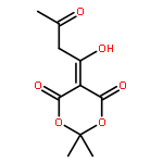 1,3-Dioxane-4,6-dione, 5-(1-hydroxy-3-oxobutylidene)-2,2-dimethyl-