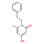 2(1H)-Pyridinone,4-hydroxy-6-methyl-1-(2-phenylethyl)-