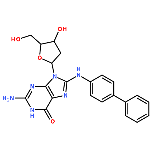 Guanosine,8-([1,1'-biphenyl]-4-ylamino)-2'-deoxy-