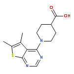 1-(5,6-Dimethyl-thieno[2,3-d]pyrimidin-4-yl)-piperidine-4-carboxylic acid