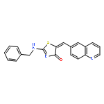 4(5H)-Thiazolone, 2-[(phenylmethyl)amino]-5-(6-quinolinylmethylene)-