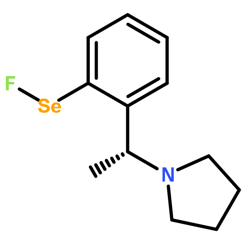 Benzeneselenenyl fluoride, 2-[(1R)-1-(1-pyrrolidinyl)ethyl]-