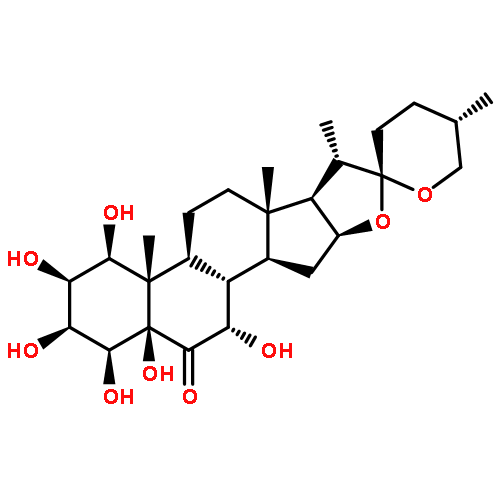 Spirostan-6-one, 1,2,3,4,5,7-hexahydroxy-, (1b,2b,3b,4b,5b,7a,25S)-