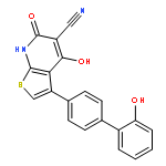 4-Hydroxy-3-(2'-hydroxy-[1,1'-biphenyl]-4-yl)-6-oxo-6,7-dihydrothieno[2,3-b]pyridine-5-carbonitrile