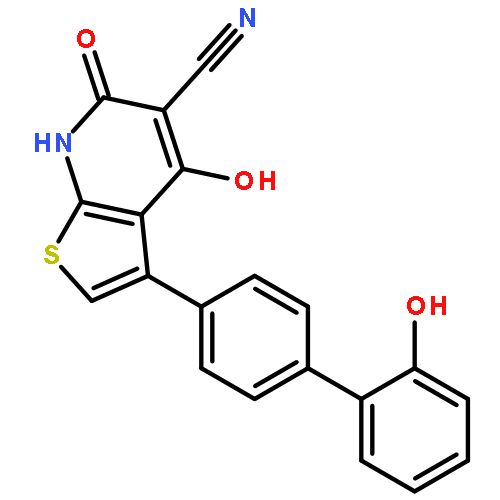 4-Hydroxy-3-(2'-hydroxy-[1,1'-biphenyl]-4-yl)-6-oxo-6,7-dihydrothieno[2,3-b]pyridine-5-carbonitrile