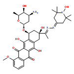 1-Piperidinyloxy,4-[2-[1-[(2S,4S)-4-[(3-amino-2,3,6-trideoxy-a-L-lyxo-hexopyranosyl)oxy]-1,2,3,4,6,11-hexahydro-2,5,12-trihydroxy-7-methoxy-6,11-dioxo-2-naphthacenyl]ethylidene]hydrazinylidene]-2,2,6,6-tetramethyl-