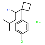 1-[1-(4-CHLOROPHENYL)CYCLOBUTYL]-3-METHYLBUTAN-1-AMINE;HYDROCHLORIDE