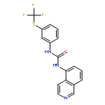 UREA, N-5-ISOQUINOLINYL-N'-[3-[(TRIFLUOROMETHYL)THIO]PHENYL]-