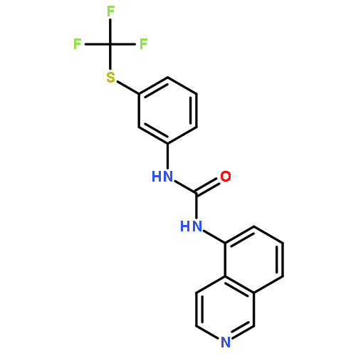 UREA, N-5-ISOQUINOLINYL-N'-[3-[(TRIFLUOROMETHYL)THIO]PHENYL]-