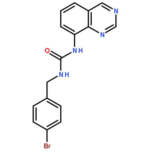 UREA, N-[(4-BROMOPHENYL)METHYL]-N'-8-QUINAZOLINYL-