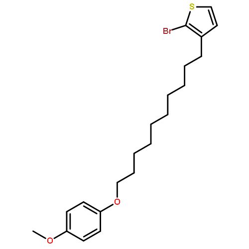 THIOPHENE, 2-BROMO-3-[10-(4-METHOXYPHENOXY)DECYL]-