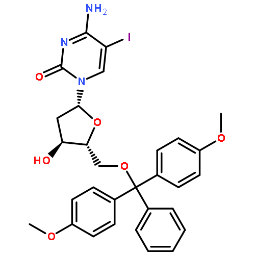 CYTIDINE, 5'-O-[BIS(4-METHOXYPHENYL)PHENYLMETHYL]-2'-DEOXY-5-IODO-