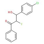 1-PROPANONE, 3-(4-CHLOROPHENYL)-2-FLUORO-3-HYDROXY-1-PHENYL-