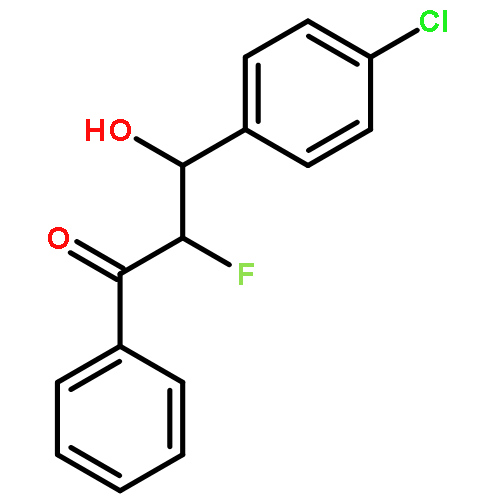 1-PROPANONE, 3-(4-CHLOROPHENYL)-2-FLUORO-3-HYDROXY-1-PHENYL-