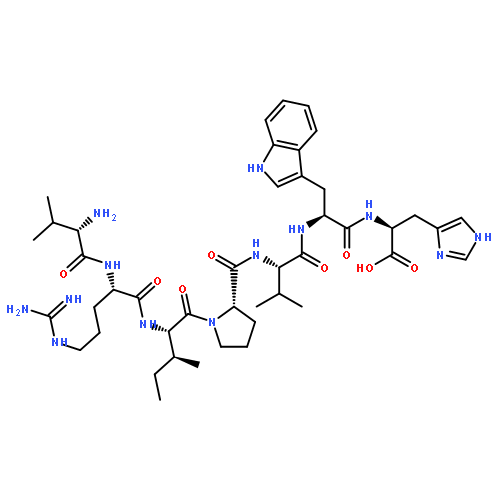 L-HISTIDINE, L-VALYL-L-ARGINYL-L-ISOLEUCYL-L-PROLYL-L-VALYL-L-TRYPTOPHYL-