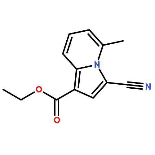 1-Indolizinecarboxylic acid, 3-cyano-5-methyl-, ethyl ester